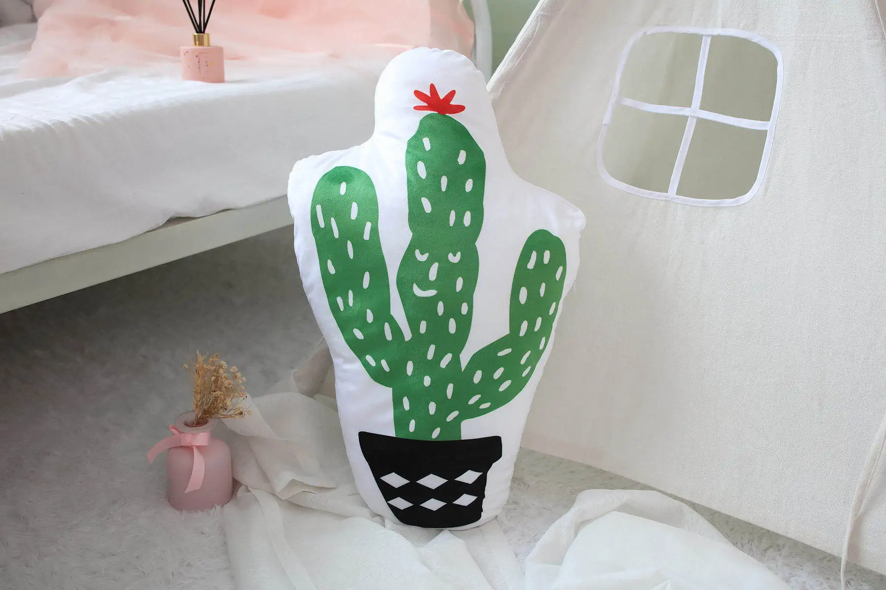 Cactus Подушка в виде еды, фрукты, растение кактус, ананас, плюшевые, милые, мягкие, мягкие, рождественский подарок для ребенка, кукла, игрушки, игрушечные фрукты, арбуз, еда - Цвет: Cactus