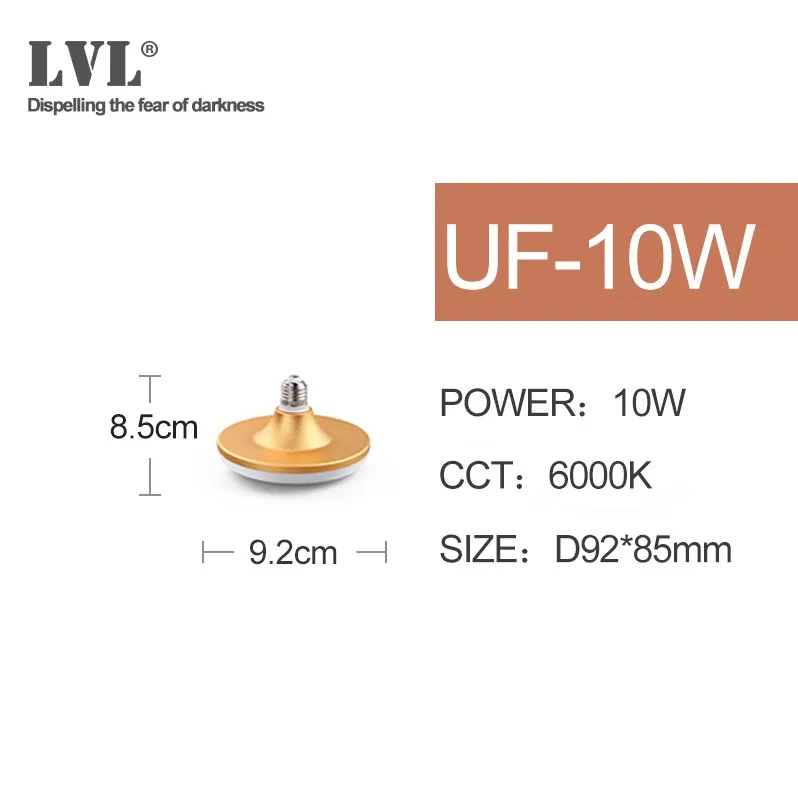 UF-10W-6000K Светодиодные лампы E27 10 W 13 W 15 W 18 W 30 W 40 W A60 лампы 220 V 230 V 240 V - Испускаемый цвет: UF-10W-6000K