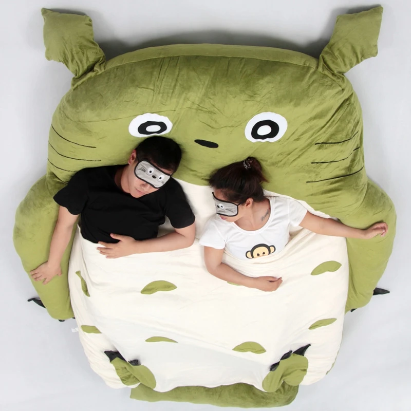 Dorimytrader 190cm X 130cm Новый поп аниме Тоторо мультфильм Beanbag Tatami Диван матрас 4 Модели