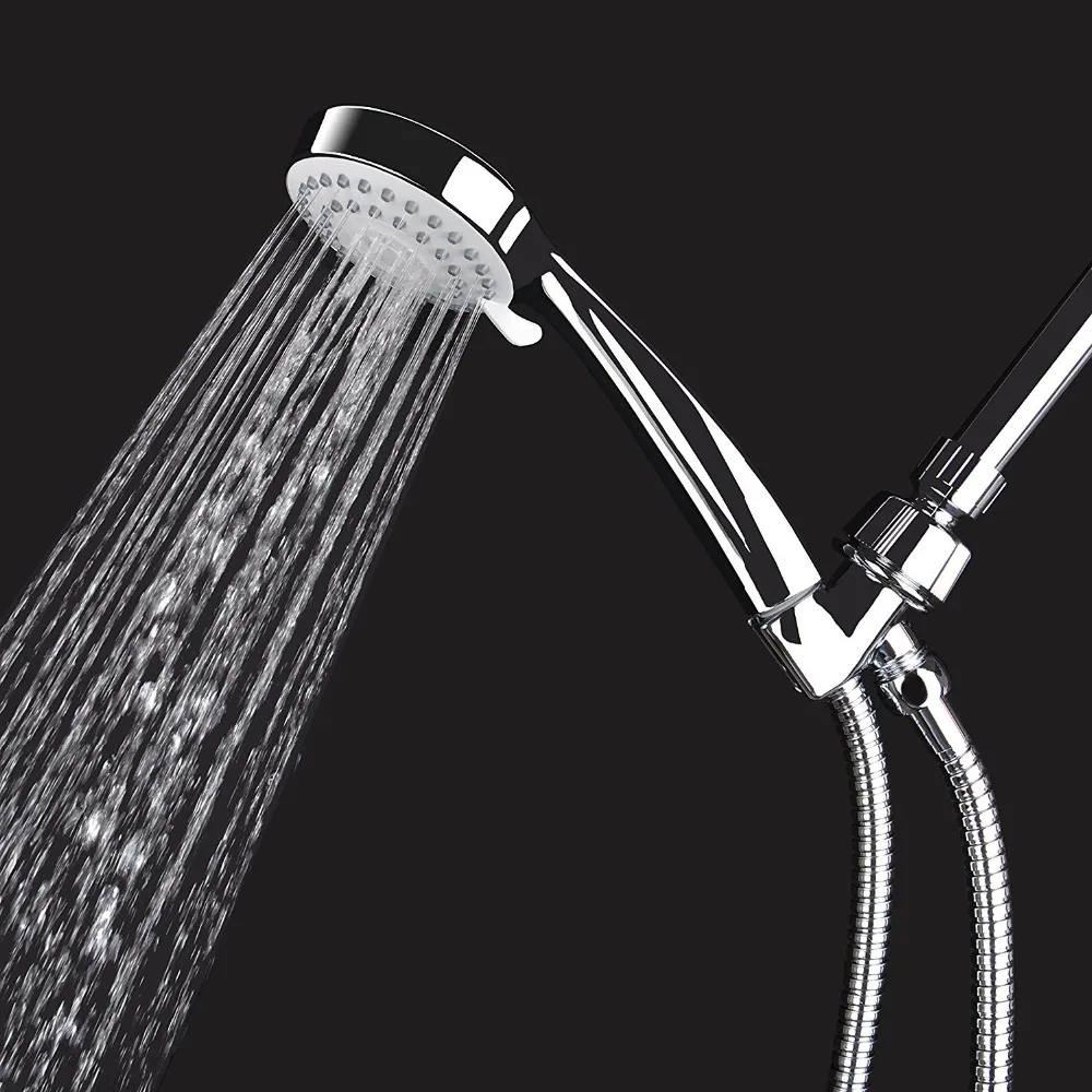 Handheld Shower Head High Pressure 3 Spray Settings Massage Spa Detachable Hand Held Showerhead Chrome Face with Hose | Обустройство