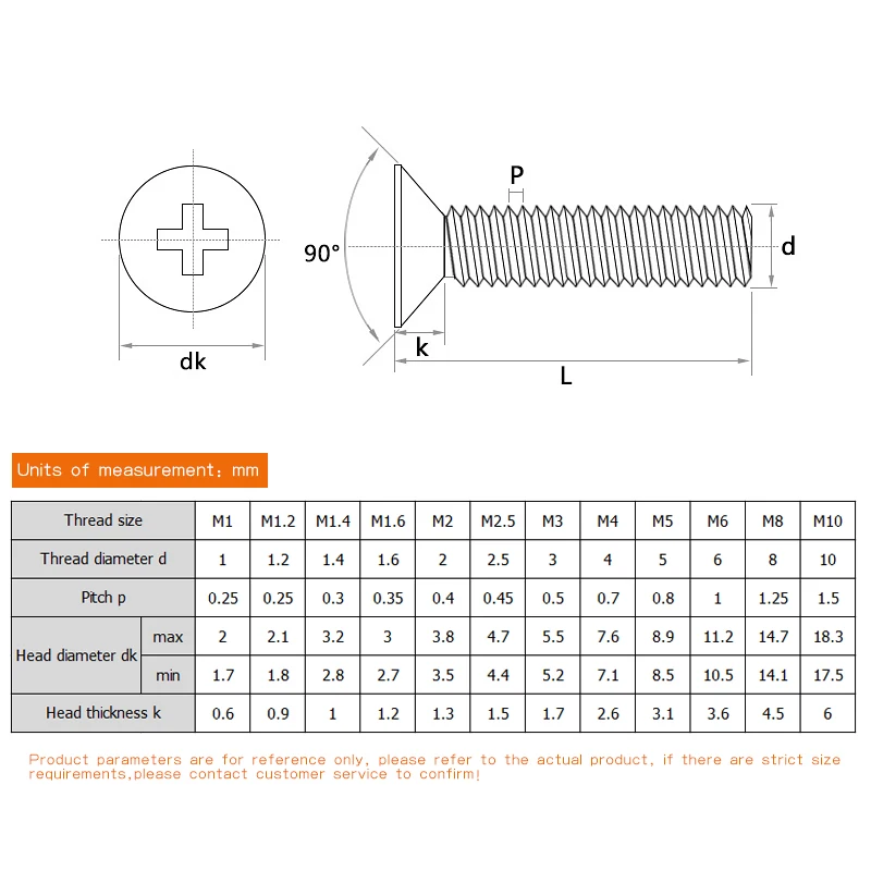 304 stainless steel flat screw countersunk head screws cross M4 M5 M6 | Обустройство дома