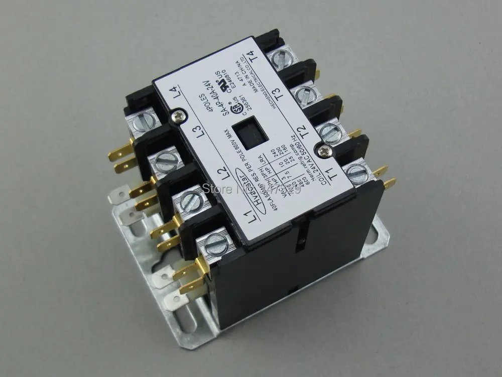 Hvacstar SA 4P 40A 120V контактор определенного назначения 4 полюса 40FLA AC катушка DP