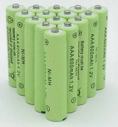 10pcs 10 шт много AAA перезаряжаемые батареи AAA NiMH 1,2 V 600mAh ni-mh 3A предварительно заряженные аккумуляторные батареи - Цвет: 10pcs