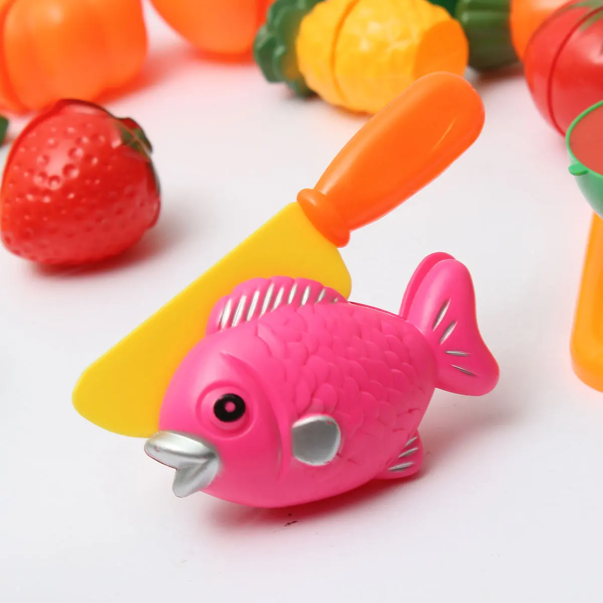 Горячая распродажа 16 шт./компл. пластиковые Кухонные Игрушки еда фрукты овощи