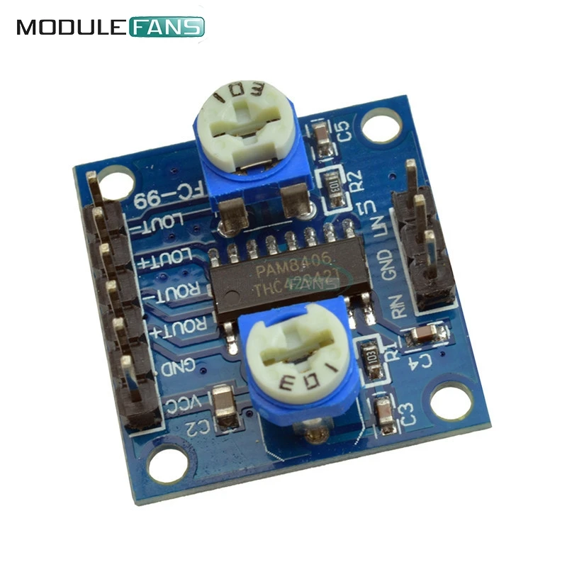 Плата цифрового усилителя PAM8406 с потенциометром громкости 5Wx2 стерео M70 DIY KIT|digital