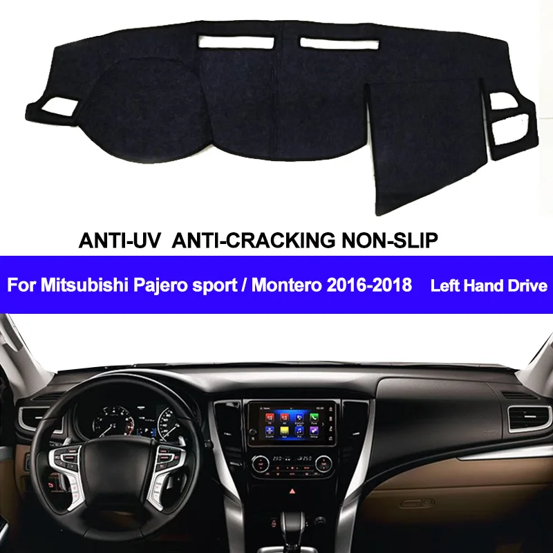 

Car Dashboard Cover For Mitsubishi Pajero sport / Montero 2016 2017 2018 Dashmat Pad Carpet Cover Dashboard Dash Mat Sun Shade