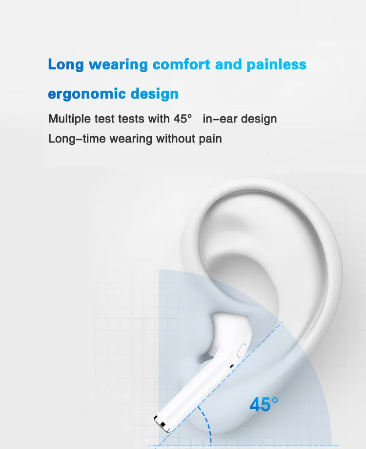 I9 45 ° TWS Bluetooth наушники беспроводные наушники гарнитуры стерео с зарядной коробкой спортивные наушники Bluetooth наушник