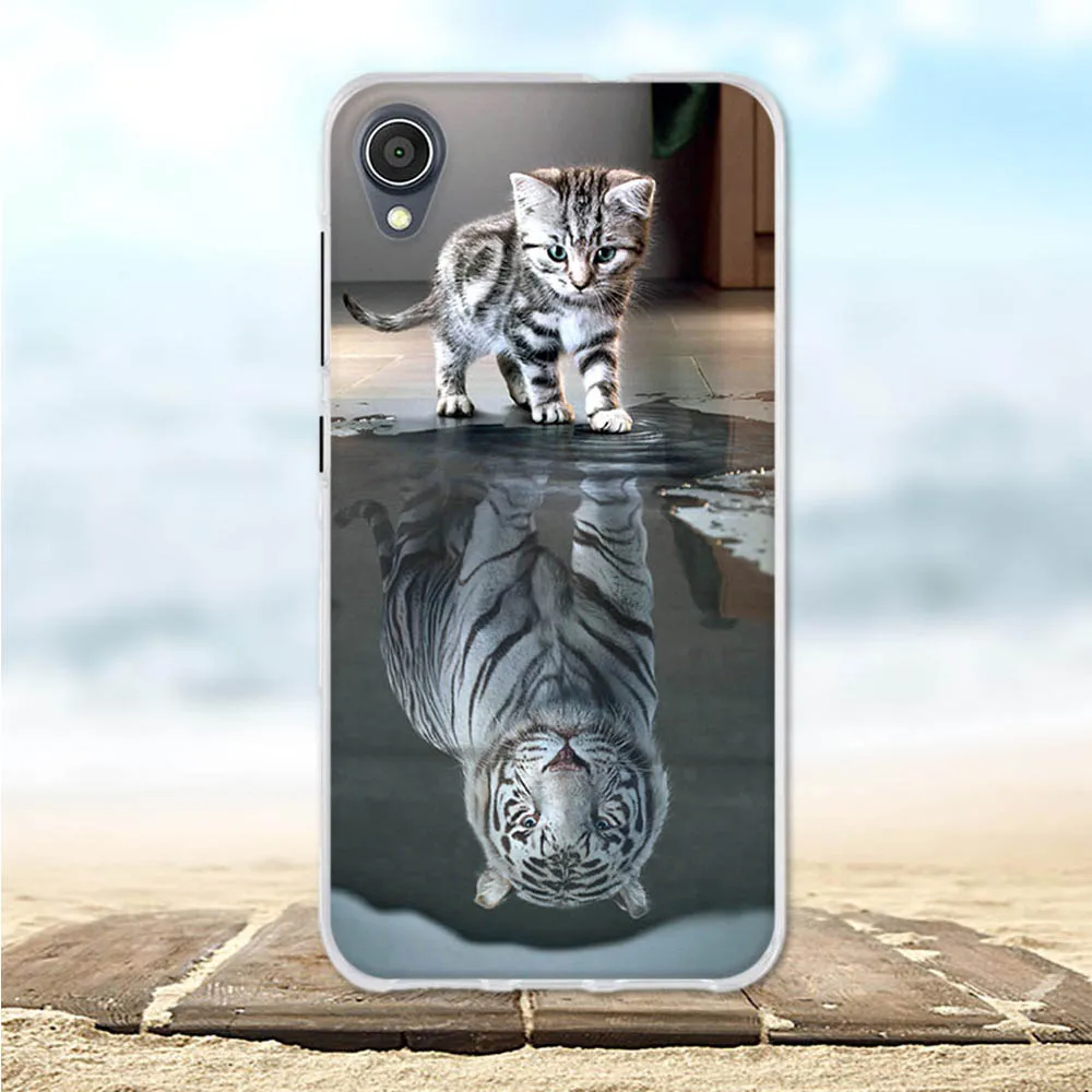 Чехол для Asus ZenFone Live L1 ZA550KL тонкий мягкий силиконовый чехол из ТПУ с милым животным
