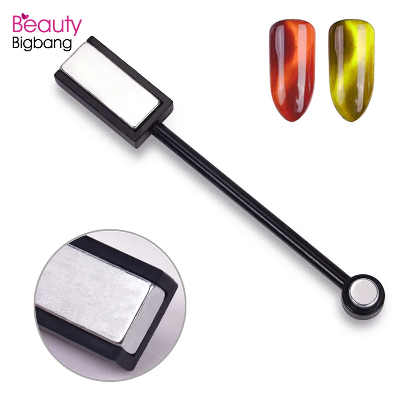 BeautyBigBang кошачий глаз Магнитная палочка двойная головка сильный 3D эффект пластина для УФ гель-лака Маникюр магнитная палочка для украшения ногтей