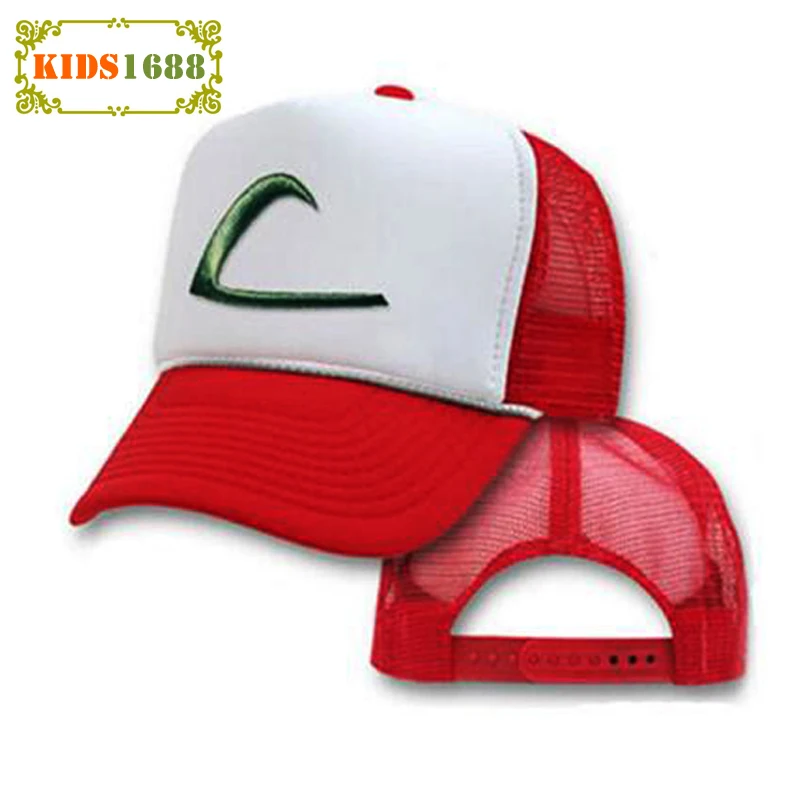 Летняя новая мультяшная Кепка пепельный Кетчум детская шапка аниме Карманный