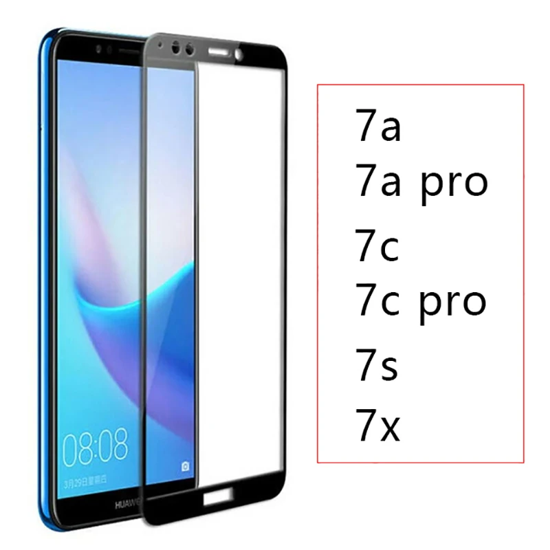 Чехол из закаленного стекла на Honor 7a 7c Pro 7x7 s стекло для Huawei 7 A X C S apro Honor7a Honor7x Honor7c
