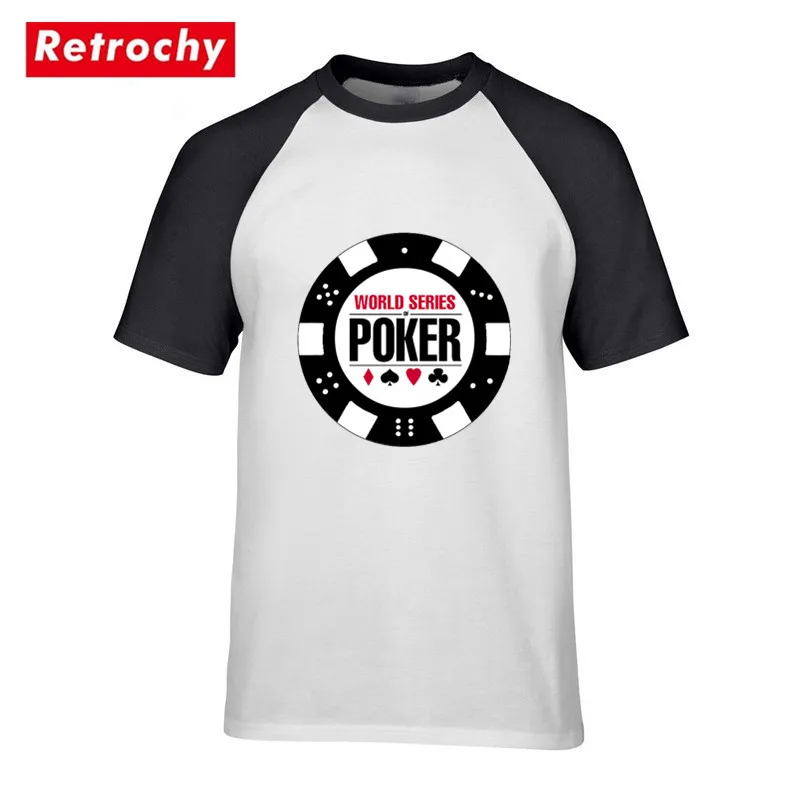 Мужская футболка WSOP с принтом Мировая серия покера модные футболки дизайнерская