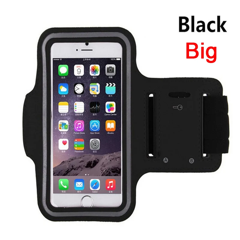 Big Black Спорт на открытом воздухе Универсальный нарукавный чехол для iphone Redmi Note 7 Тренажерный зал Бег сумка телефон сумка-повязка на руку чехол P30 Honor 10i на руку - Цвет: Big Black