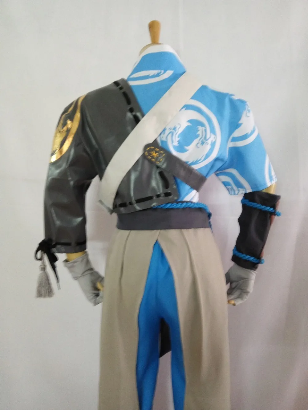 Подгоняйте Overwatch Hanzo Skin Young Master косплей костюм наряд|Игровые костюмы| |
