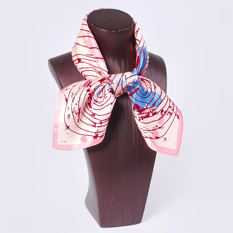 100% шелковый квадратный шарф женские модные мини шарфы для элегантной леди ручная