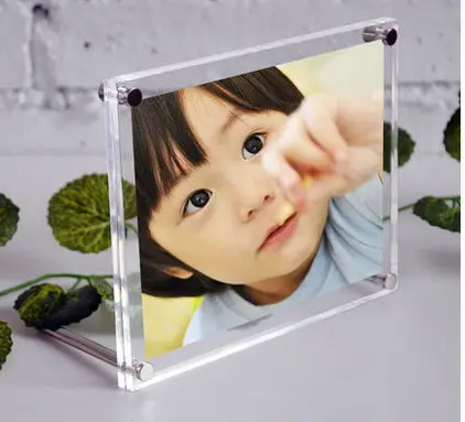 (GT3164 A6) Lucite зажатая рамка дисплея изображения с винтами для подарка