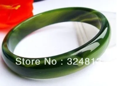 

Big Rare Natural Color green Fine Stone BANGLE Bracelet #2206