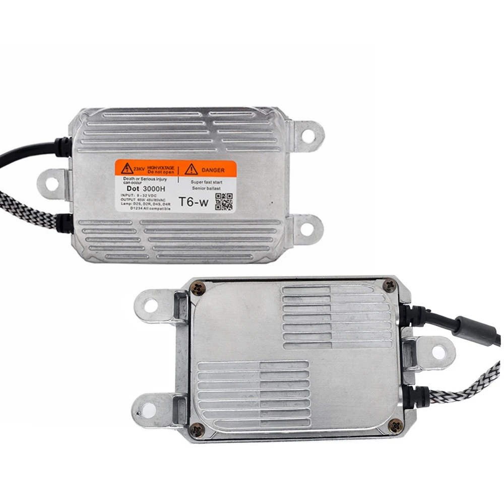 2 шт. 65 W HID балласта ДЛТ T6-W высокая эффективность Быстрый Яркий для D2S D4S лампа для автомобильной фары лампы биксенон реактора Мощность Коробка зажигания