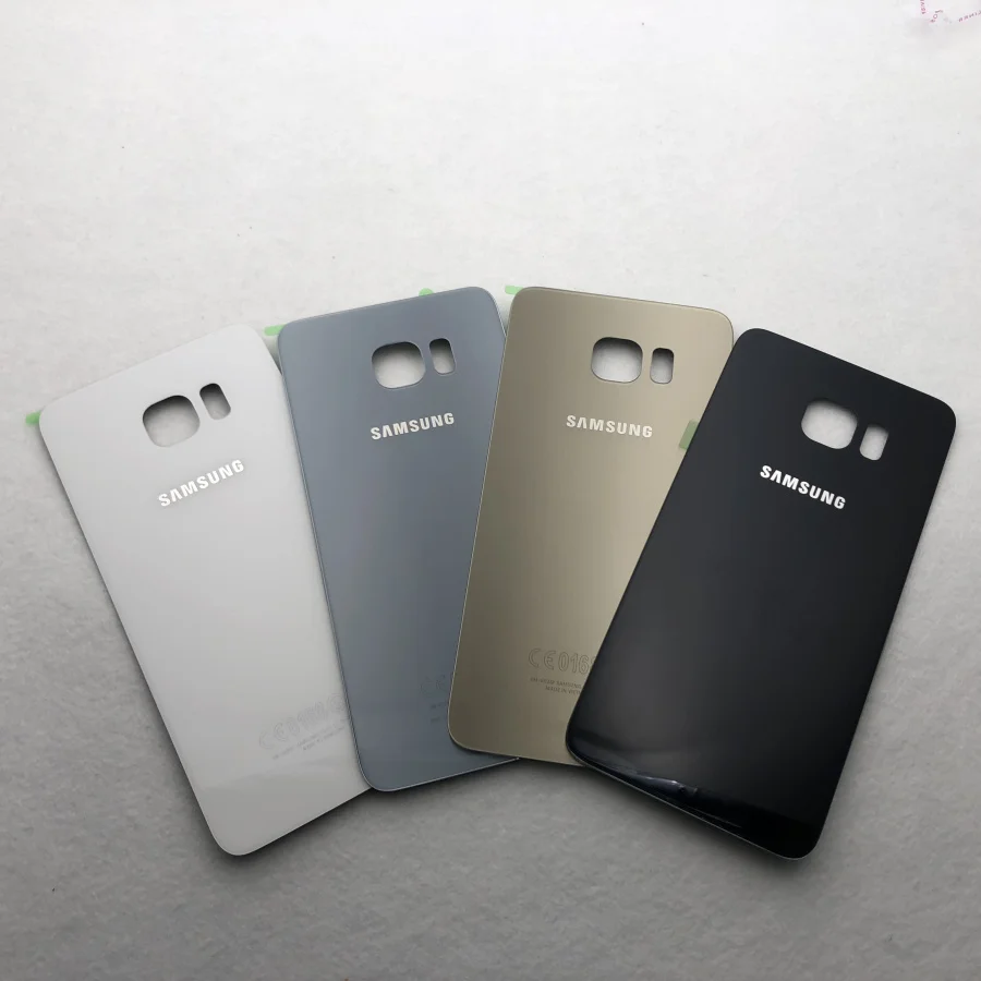 S6 Edge + задняя крышка батарейного отсека задний корпус стеклянный для Samsung Galaxy Plus