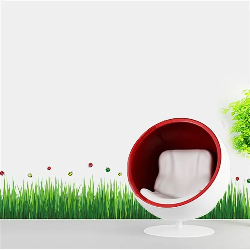 * Зеленая трава божья коровка плинтус роза Цветок сакуры наклейка на стену сделай