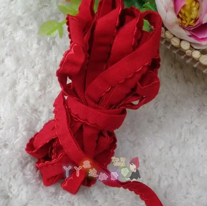 Высококачественная эластичная кружевная отделка ширина 1 см 6 м/лот лента для