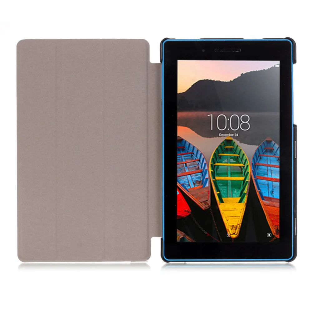 Цветной Умный Магнитный кожаный чехол с откидной крышкой для Lenovo Tab3 7 730 730F 730M Tb3