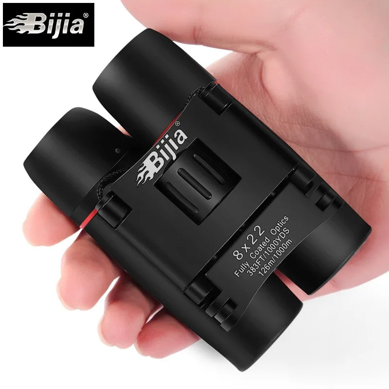 Бесплатная доставка складной мини бинокль BIJIA 8x22 профессиональный телескоп