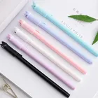 Симпатичные Школьные и офисные канцелярские принадлежности с изображением кота, 1 шт., гелевая ручка для творчества, черные чернила, стержень для ручки 0,5 мм