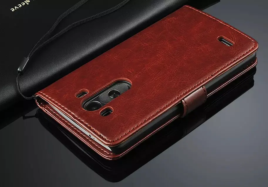 Photo Frame style for LG G3 Case D855 3 D850 Wallet card Slot stent cases Horse leather Pattern Flip protect Cover black LG3 | Мобильные