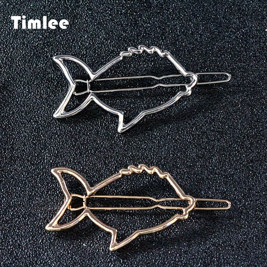 Timlee H118 BD милые маленькие рыбки полые заколки для волос модные аксессуары оптом |