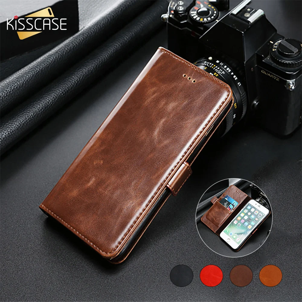 KISSCASE Leather Case For One plus 5 Nokia 3 6 LG G6 K10 K8 K4 2017 EU Business Phone Motorola Moto G5 Plus Funda |