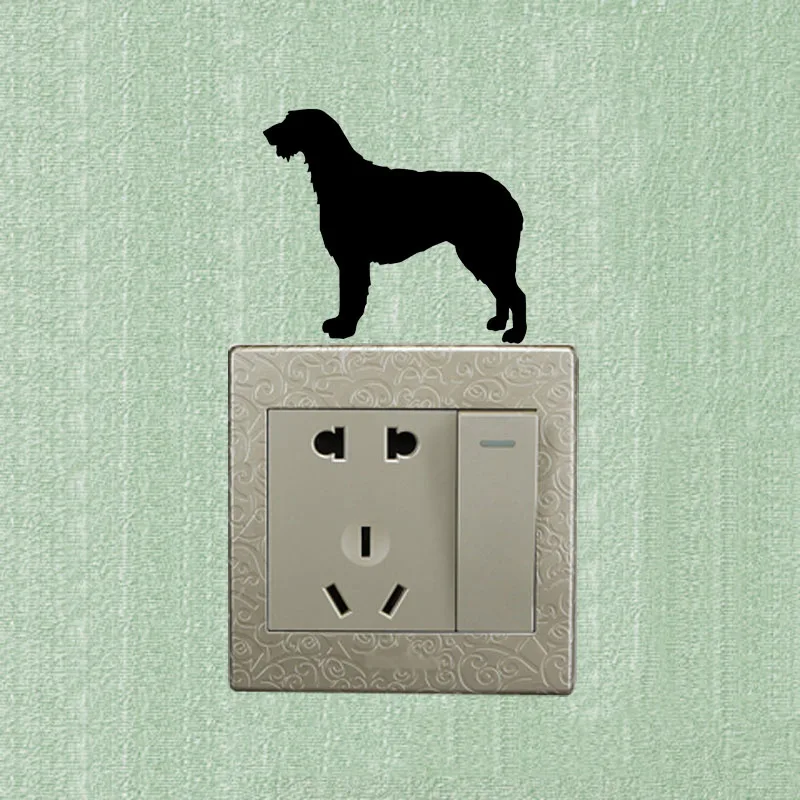 Ирландский волкодав - рисованный переключатель наклейки для стены виниловая наклейка 2SS0659.