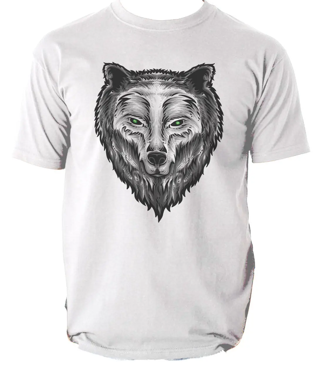Летняя мужская футболка 2019 с изображением духа защитника Мужская волка