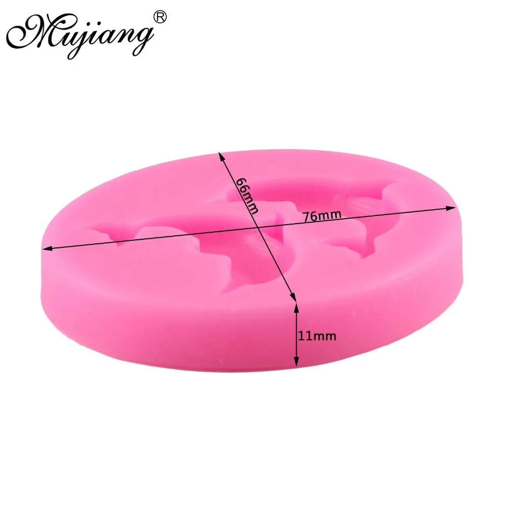 Mujiang Dolphin Silicone Mold 3D Fondant Soap Chocolate Candy Molds Sugarcraft Cake Decoration Tools Kitchen Baking Moulds CT666|baking mould|3d