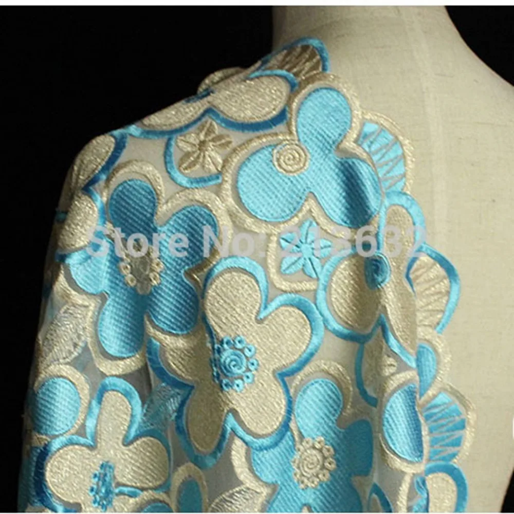 PQYY96 african guipure lace water soluble chemical fabric hollow out fabrics high quality tecido | Дом и сад