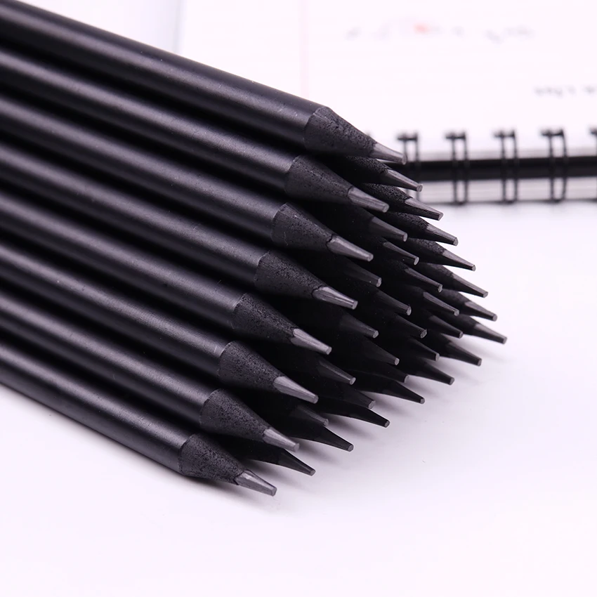 12PCS Eco-friendly Plastic Black Pencil HB Diamond Color Stationery Items Drawing Pencils For School Office Supplies | Канцтовары для