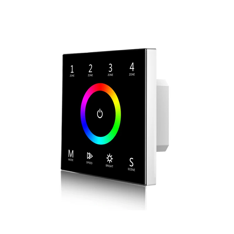 Система управления светодиодной лентой RGB 100 240 В вход 4 зоны RF Беспроводная