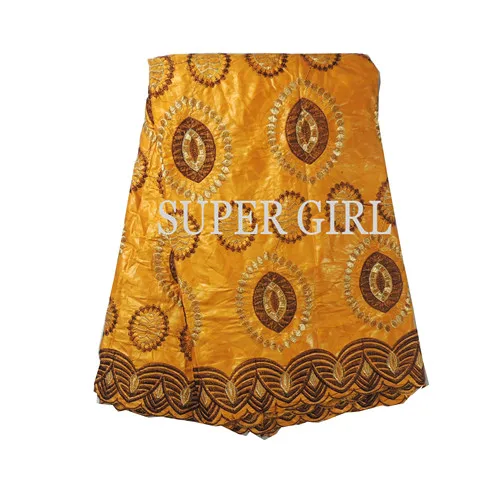 Новинка 2017 года популярный дизайн Африканский Базен вышитые черный кружевной