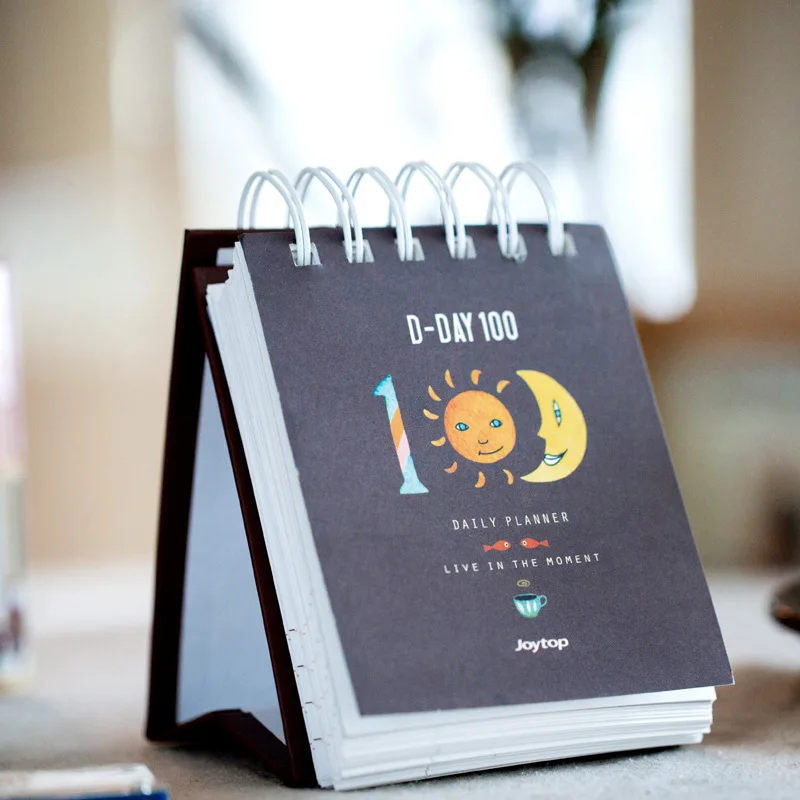 Ежедневник с календарем 100 дневный планировщик из Южной Кореи|day plan|daily plannerdaily agenda