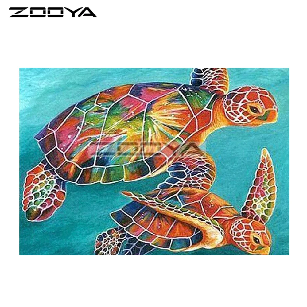 Картина ZOOYADiamond квадратная Картинка из страз алмазная вышивка для мозаики