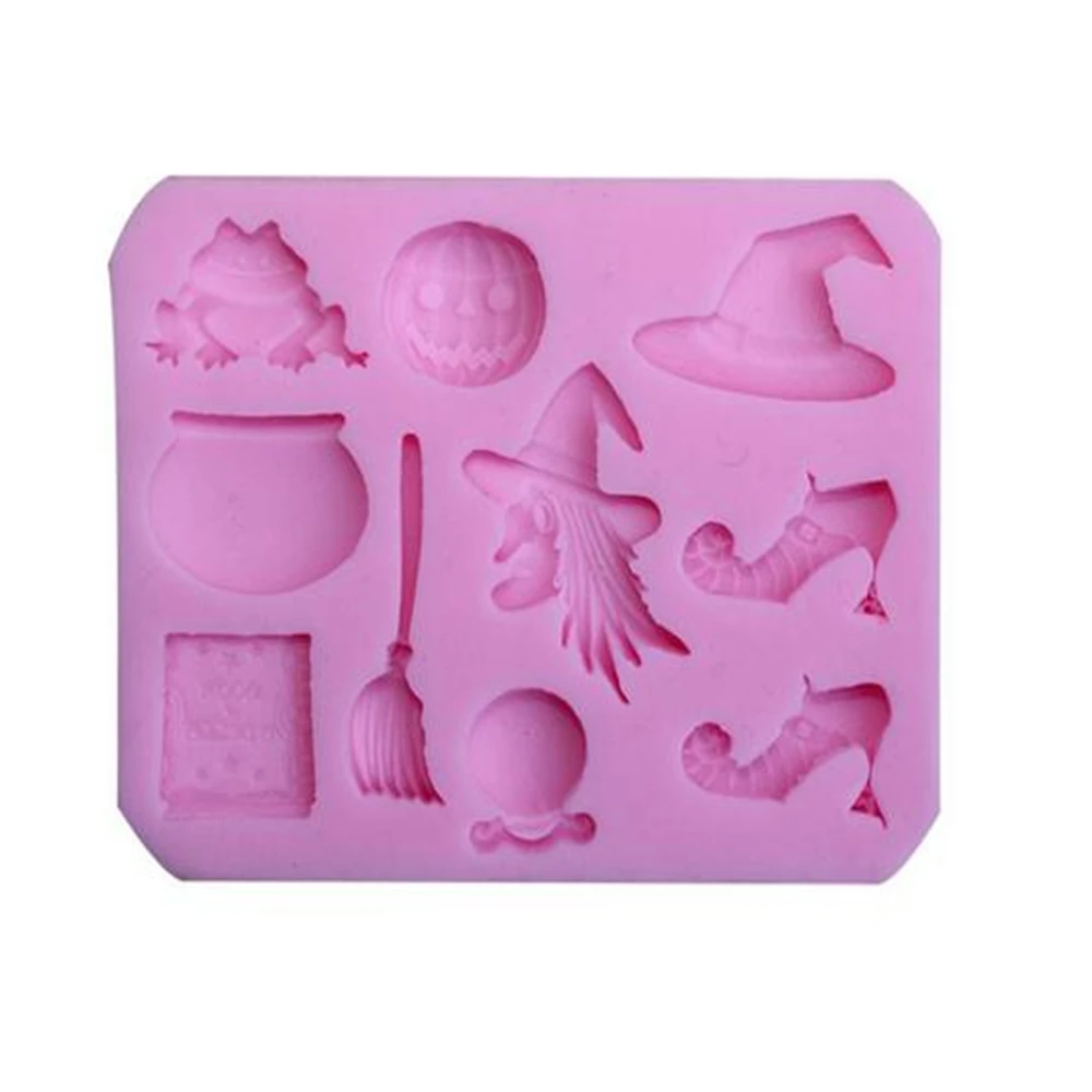 Инструменты для украшения торта сделай сам Мультяшные тыквы ведьмы на Хэллоуин 3D