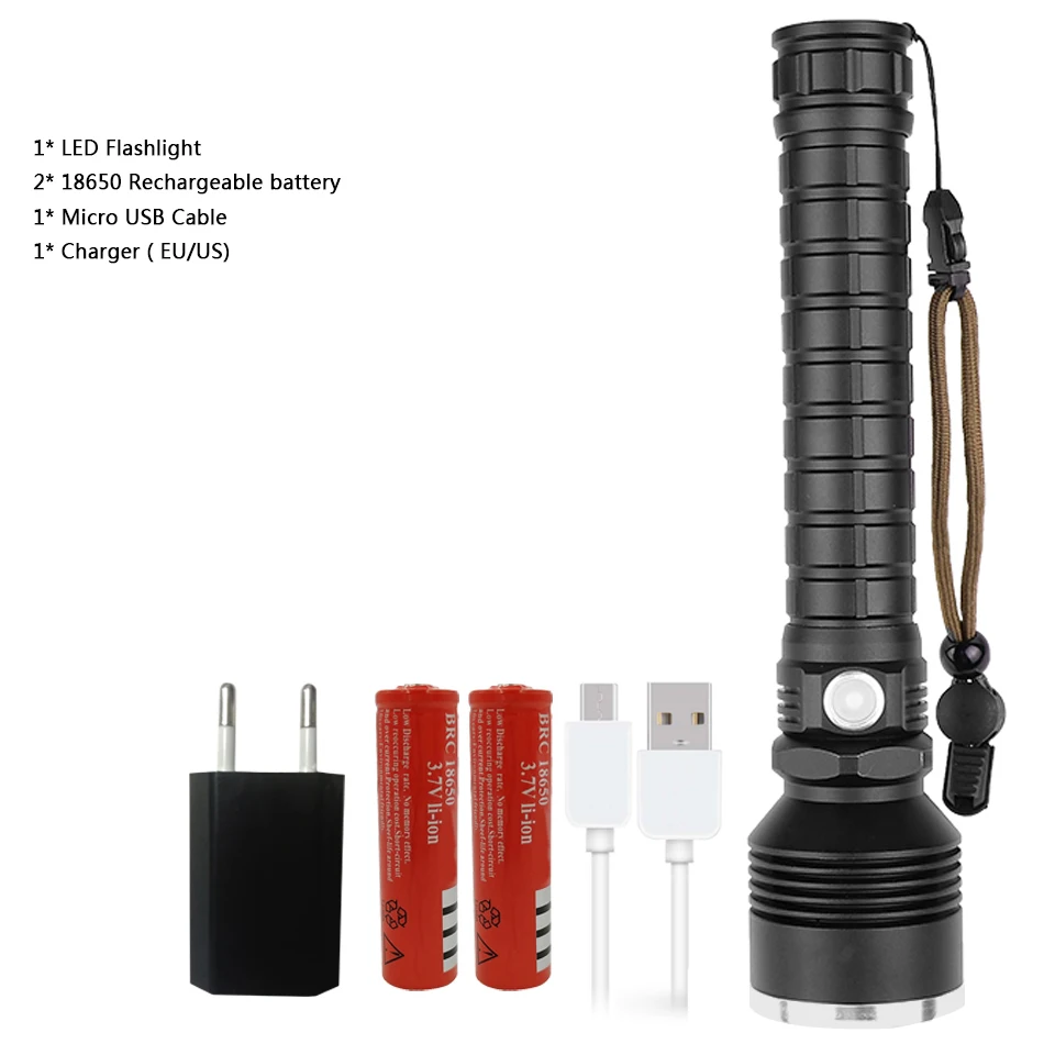 Package F 4100 люмен XLamp xhp70.2 самый мощный светодиодный фонарик перезаряжаемый фонарик 18650 или 26650 с батареей - Испускаемый цвет: Package F