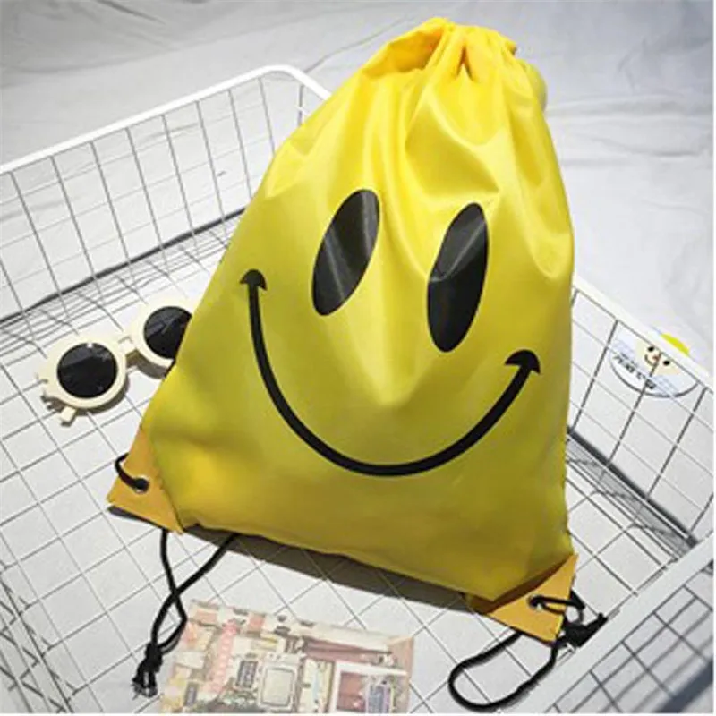Холщовые сумки с милой улыбкой милый дорожный рюкзак для покупок Детская сумка