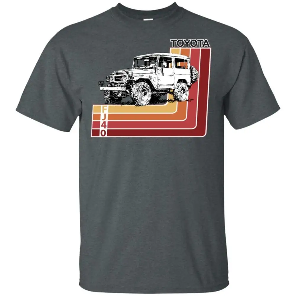 Новая Винтажная Футболка Toyo Landcruiser Fj40 в стиле ретро с короткими рукавами и
