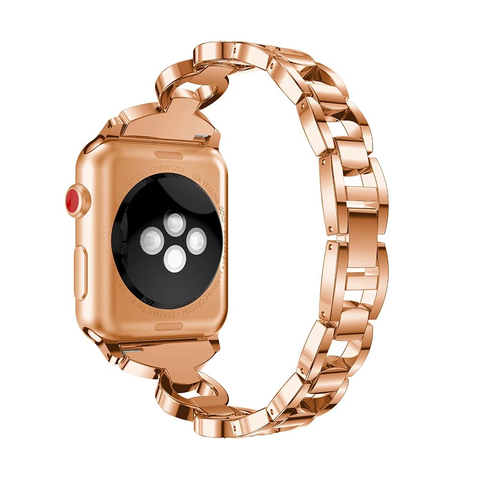 Fashion Watch band for Apple Watch Bands 38mm/42mm/40mm/44mm diamond Steel Strap for iwatch series 4 3 2 1 Bracelet wristband