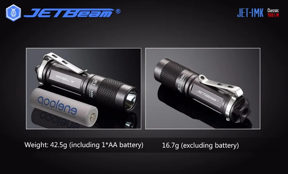 Jetbeam JET-I MK I-MK Cree XP-G2 светодиодный светильник-480 люмен w/8x Eco-Sensa AA батареи w/эксклюзивный Jetbeam брелок Светильник