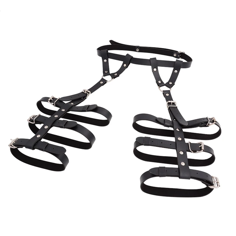 BDSM Harness Body Belts Sexy Garters Bondage Punk Strap Band from Waist to Leg Adjustable Suspender Straps sex toys for Women | Красота и