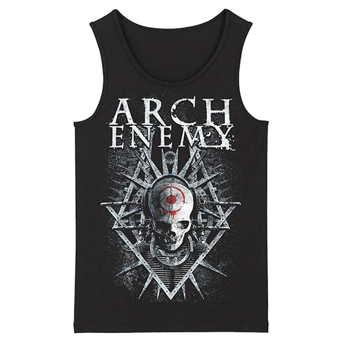 Bloodhoof Arch Enemy жесткий металлический Deathcore Rock жесткий металлический мужской топ черные безрукавки Азиатский размер - Цвет: 1