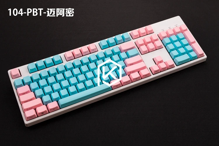 Pbt Передняя печатная PBT Keycaps oem профиль лазерная гравировка Передняя печатная Легенда Топ Печатный белый серый черный красный синий красный розовый