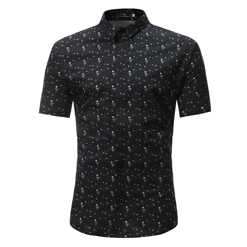 Новое поступление гавайская рубашка мужская 2018 мужской Повседневное Camisa Masculina